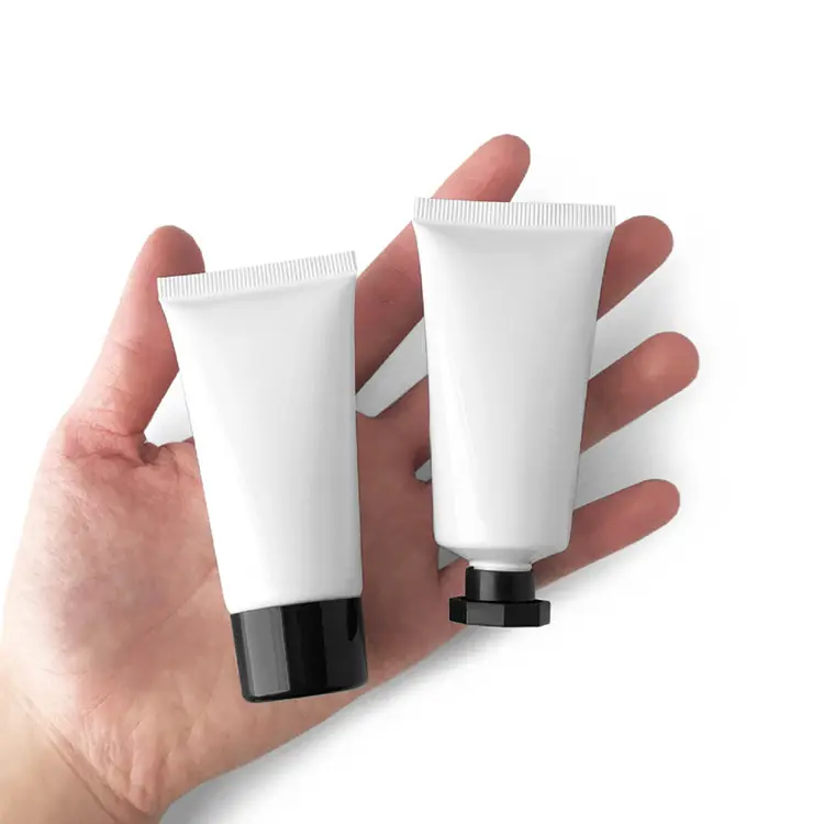 50g 4oz facial cleansing hand lotion BB Cream eye cream packaging cosmetic plastic tube with flip top