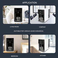 Dispensador de agua eléctrico de mesa, fría y caliente calefacción instantánea automática, escritorio de plástico para hoteles domésticos, coches y vehículos recreativos