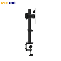 Soporte de Monitor de Acero con Forma Elegante, Soporte de Monitor de Doble Brazo, Soporte de Monitor de 13 a 27 Pulgadas