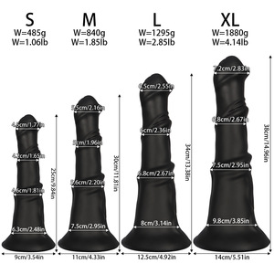 Scarletsin D-66-1 Dildo Super Spesso e Grande, 100% Impermeabile, Morbido, per il Piacere Femminile, Giocattolo Sessuale per Adulti, Taglia M - Product Image 3