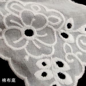 <span class=keywords><strong>เสื้อผ้า</strong></span>เด็กแบบมีรูสำหรับปักลายลูกไม้แบบสมมาตรปลอกคอปลอมขนาดเล็กลายดอกไม้ - Product Image 3