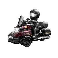 Tricycle RC 2,4 GHz avec LED, moto RC de drift avec figurine de pilote, mini moto acrobatique à 3 roues, haute vitesse, pour jeu de rôle, vente en gros
