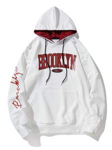 Jersey de lana unisex, ropa de calle gráfica, sudaderas con capucha, sudadera estética con estampado de corazón, diseño con bolsillos, amor - Product Image 2