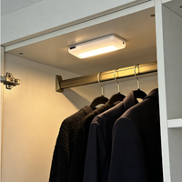 Lampu LED Modern untuk Laci dengan Sensor Gerak 4 Buah Pencahayaan Lemari Penggunaan Dalam Ruangan Getaran Baterai Isi Ulang 5V Magnetik