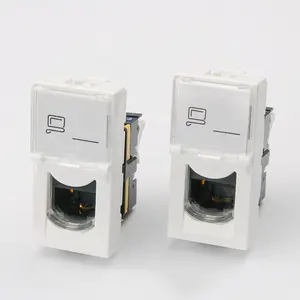 Keystone jack 76561 22.5*45mm aço inoxidável, tipo de perna, rj45, modular, jack de teclado