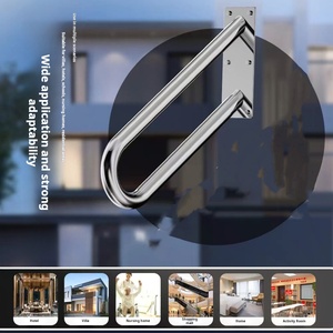 Pasamanos de montaje en pared de acero inoxidable 500 <span class=keywords><strong>antideslizante</strong></span> de 304mm en forma de U, barra de agarre de seguridad <span class=keywords><strong>para</strong></span> el hogar, escaleras al aire libre, hogar de ancianos discapacitados - Product Image 5