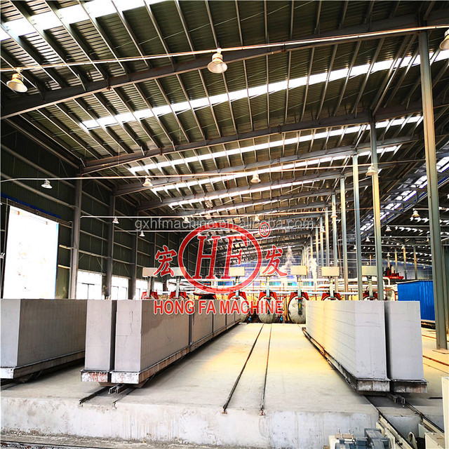 Automatic AAC Block Making Machine Production Line and Brick Robot for Concrete House with PLC Core Components