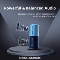 TG491 Enceinte sans fil magnétique 2-en-1 détachable, son stéréo 20W, audio TWS avec lumière RGB, autonomie 8H pour la maison