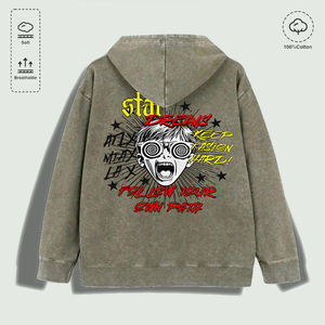 Felpa con Cappuccio 100% Cotone Lavato con Grafica 'Star <span class=keywords><strong>Dreams</strong></span> Follow Own Path', Multicolore - Product Image 4