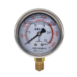 เกจวัดแรงดันทนแรงกระแทก YN60 ขนาด 60 มม. เกลียว M14 1.5 สำหรับการวัดแรงดันอากาศ น้ำ น้ำมัน ไฮดรอลิก และสุญญากาศ - Product Image 2