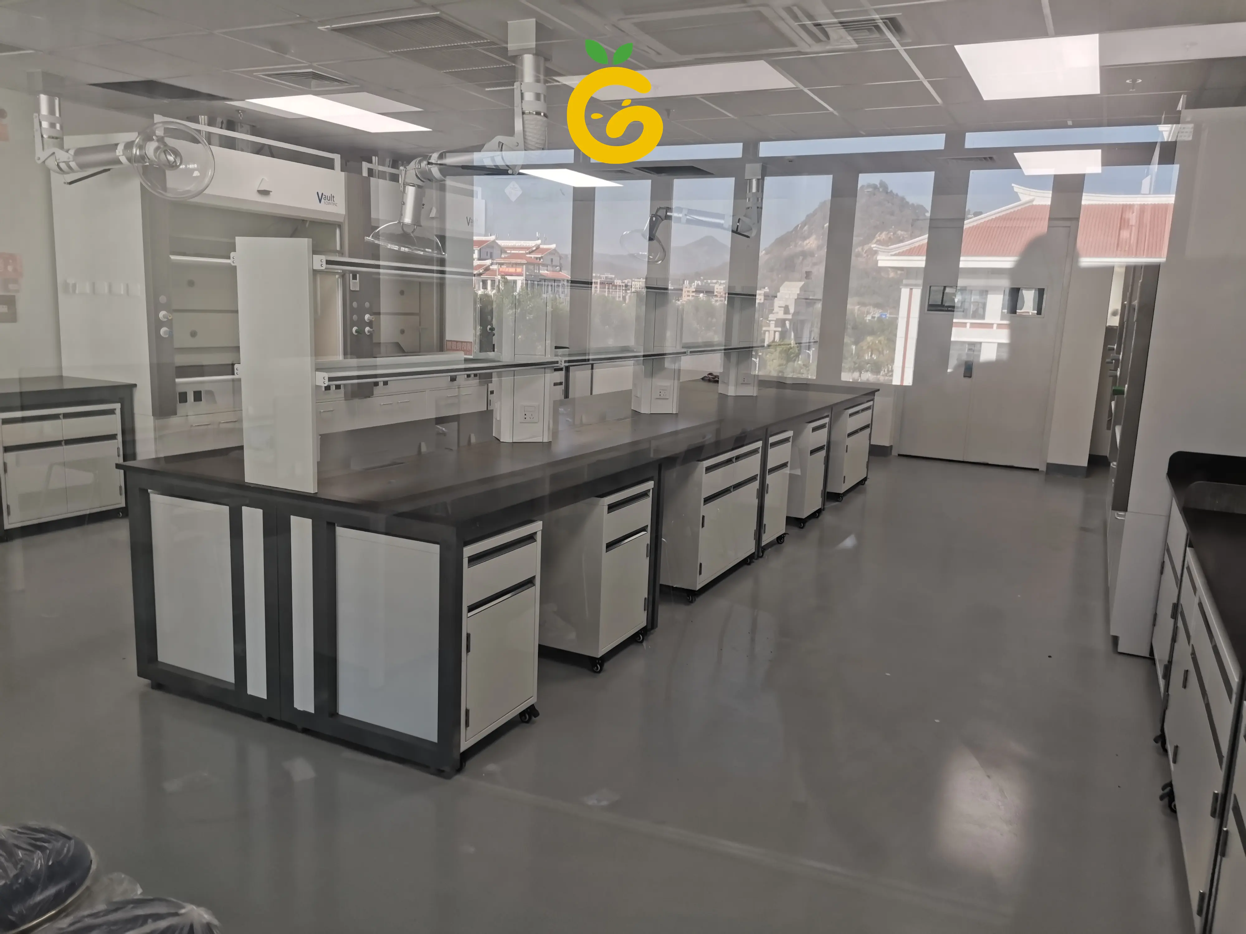 Alta qualità resistente agli acidi banco di laboratorio ospedale laboratorio tavoli scuola con mobili da laboratorio Cabinet prezzi