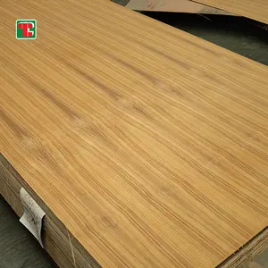 Lapisan alami kayu lapis mewah yang dihadapi 1220*2440mm 3.6mm 3.2mm 2.5mm kayu lapis jati