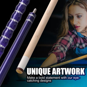HL Purple Pool Cue Stick 12,5mm Tamaño <span class=keywords><strong>de</strong></span> Punta Eje <span class=keywords><strong>de</strong></span> arce Juego <span class=keywords><strong>de</strong></span> <span class=keywords><strong>billar</strong></span> Cue Stick Kit <span class=keywords><strong>de</strong></span> tecnología - Product Image 4