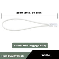 Cordon Élastique Bungee de 4 mm avec Crochet - Sangle Extensible en Latex Ultra-Résistante pour Sacs de Cannes à Pêche et Mainti