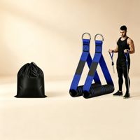 Bandas de Resistencia de Látex, Juego Completo con Agarraderas, Anclaje para Puerta y Correas para Tobillos, para Entrenamiento de Resistencia de Alta Intensidad
