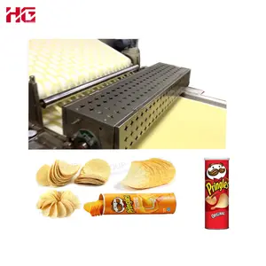 उच्च गुणवत्ता आलू के चिप्स खस्ता बनाने की मशीन/आलू चिप बनाने के उपकरण/नाश्ता बनाने की मशीन