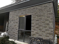 Panneaux muraux géométriques en pierre flexible imitation brique, imperméables, isolants thermiquement, en travertin moderne pour murs extérieurs et intérieurs, hôtels