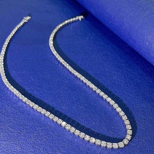 Collar de cadena cubana con diamantes de moissanita fabricados en India para fiestas y moda urbana, disponible en grandes cantidades. - Product Image 3