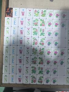 En Stock: Juego de Mahjong Americano Moderno de Lujo, Portátil, Ecológico, de 4 Niveles, con 160 Fichas Acrílicas, Diseño de Leopardo/Tortuga - Product Image 3