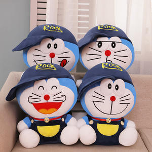 Boneka Kucing Gemuk Biru Lucu dengan Topi, Bantal Kucing Bulat Besar, Cocok untuk Anak Laki-laki dan Perempuan Sebagai Hadiah Festival - Product Image 4