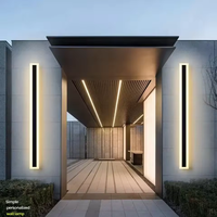 Lampe murale LED extérieure moderne et personnalisée, étanche IP65, en aluminium, pour cour, éclairage mural suspendu