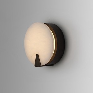 Nordic Round Marble Wall Lamp <b>Led</b> <b>Light</b> Source 220V <b>For</b> Living <b>Room</b> Bedroom Staircase Entrance - Product Image 1