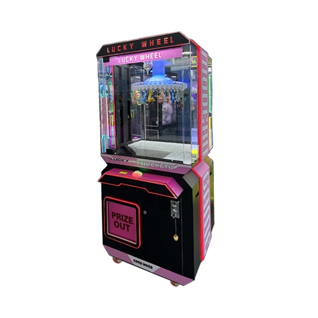 Children Gift Game Arcade Claw Machine Vending with Bill Coin Acceptor Clip Prize Machine