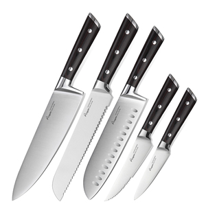 الأفضل مبيعًا جودة 8 بوصة سكاكين طاه من الفولاذ المقاوم للصدأ مقبض خشب باكا وصديقا للموضة على الطراز الحديث مع صندوق تعبئة - Product Image 2