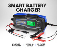 Chargeur de batterie automatique ATEM POWER 4A 6V/12V SLA AGM pour voiture et camion, AC vers DC