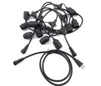 E14 Guirlande de lampe étanche extérieure E27 Support de câble d'éclairage pour lampe de décoration de vacances