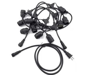 <span class=keywords><strong>E14</strong></span> ngoài trời không thấm nước Đèn chuỗi E27 đèn cơ sở ánh sáng chuỗi cáp chủ cho kỳ nghỉ trang trí đèn - Product Image 1