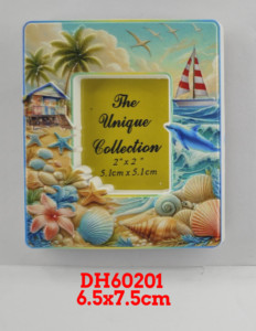 Ocean Series <b>Small</b> <b>Picture</b> <b>Frame</b> Ceramic Resin Refrigerator Magnet with Traditional Design Medium Magnetic Sticker Sheet Size - Product Image 5