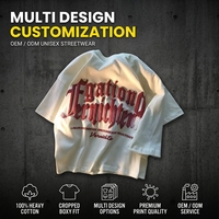 T-shirt personnalisé avec impression graphique pour homme, 100% coton, coupe ample et épaisse, tee-shirt vierge de luxe streetwear, logo 3D en relief