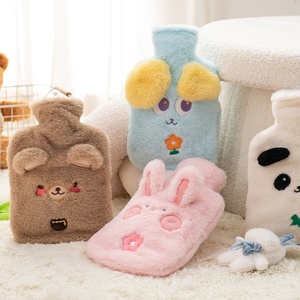 Pvc 500ml 1000ml <strong>Hot</strong> <strong>Water</strong> <strong>Bottle</strong> with Soft Cartoon Plush Cover <strong>for</strong> Hand <strong>Feet</strong> Warm - Product Image 4
