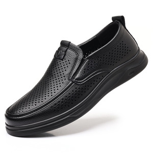 Mocasines de Cuero Transpirables para Hombre, con Suela Suave y Perforada, Zapatos Casuales para Jóvenes, Tallas 39, 40, 41, 42, 43, 44, 45 - Product Image 4