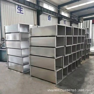Mạ kẽm/Thép không gỉ hình chữ nhật ống dẫn khí hàn ống dẫn khí cho hệ thống HVAC có thể được tùy chỉnh - Product Image 2