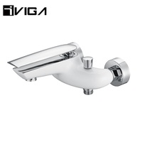 Mitigeur de bain douche 2 voies montage mural chaud et froid en laiton certifié CE