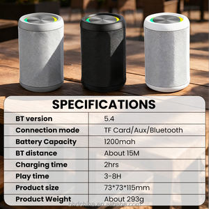 Haut-parleur extérieur portable avec RGB LED Lights Edition TWS Tangle Free Lanyard Compact Body Effets d'éclairage colorés - Product Image 6