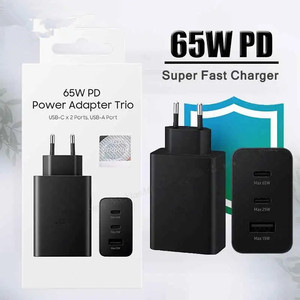 65W ricarica Super veloce USB C caricatore OEM LOGO tyep c PD adattatore di alimentazione 3 porte PD + PD + QC caricatore da parete per samsung - Product Image 2
