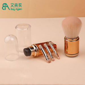 pinceaux de maquillage en bois, 40 pièces, brosses écologiques vegan, manche en bois, en bambou, accessoire de maquillage - Product Image 3