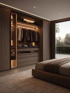 Contemporary <b>Wardrobes</b> Plywood Design with Swing Door Simple <b>Wardrobe</b> Japanese Stable <b>Wardrobes</b> Free Standing - Product Image 2