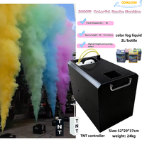 Machine à fumée multicolore en métal Yojana 3000W pour révélation du sexe et fêtes de mariage, capacité 3L, télécommande, hauteur de pulvérisation 10-15M