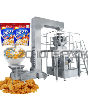 เครื่องบรรจุภัณฑ์อาหารอัตโนมัติ ขนมขบเคี้ยว มันฝรั่งทอด ไก่ ข้าว อาหารทอดแบบเม็ด บรรจุถุง มันฝรั่งอบกรอบ อาหารบรรจุภัณฑ์ - Product Image 3