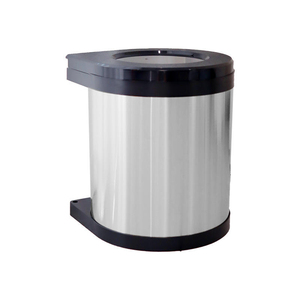 Poubelle murale de cuisine 8L avec couvercle pivotant et tiroir coulissant - Product Image 2