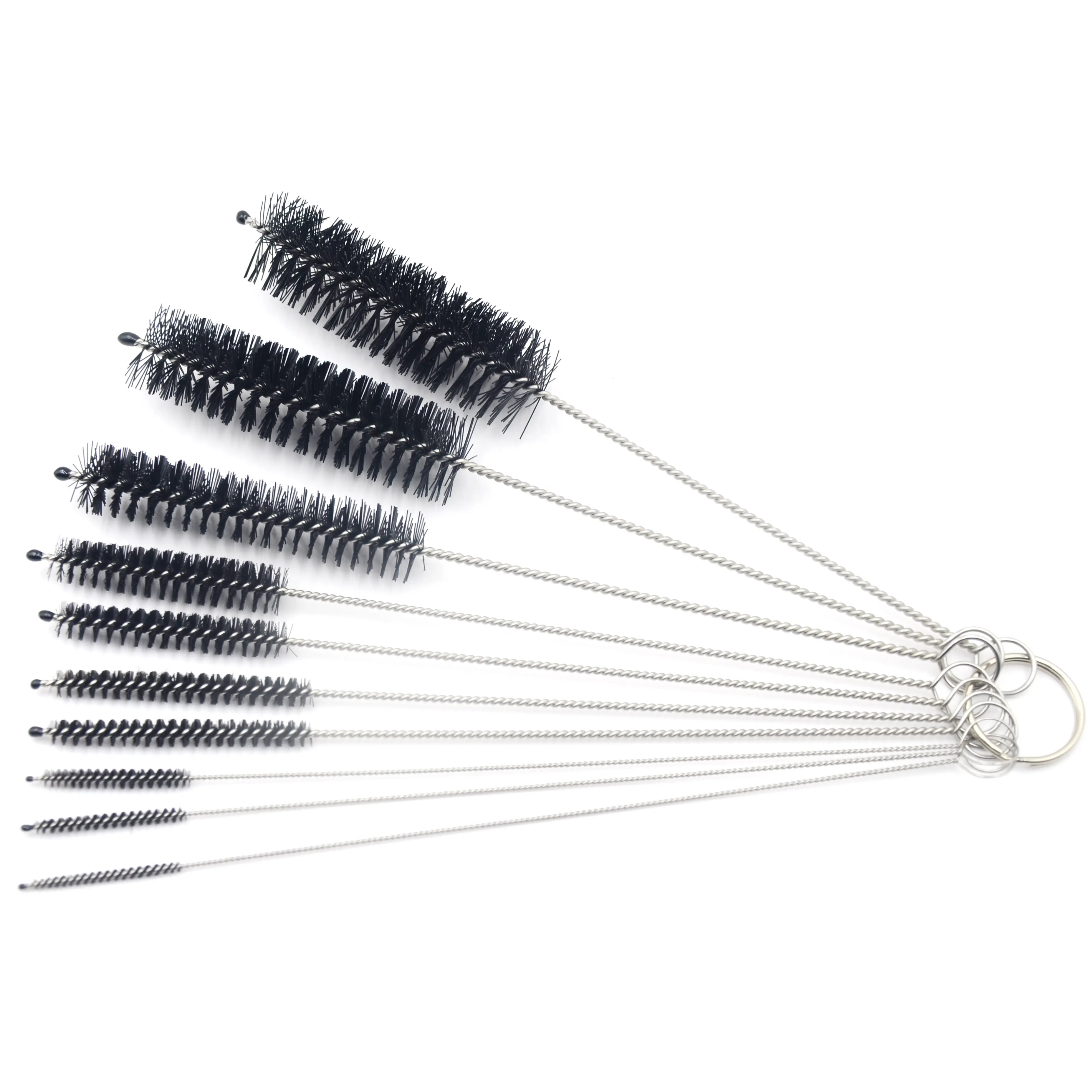 Tube BrushPipette BrushTest Tube BrushGlass Tube Brush Nylon Cleaning Brush Set of 10