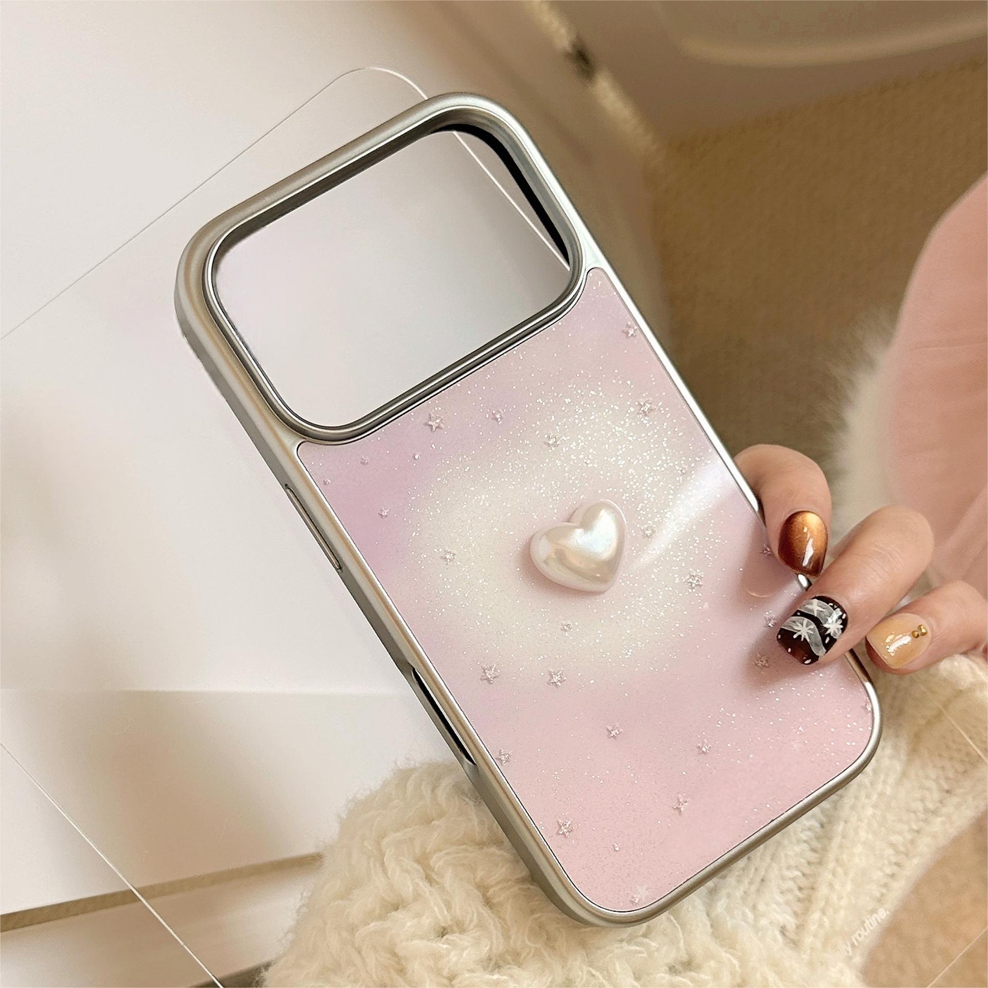 Silver-edged cinnabar powder blush