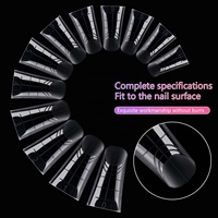 BQAN Clair Gel Doux Petits Ongles De Canard Appuyez sur Conseils Acrylique De Luxe Réutilisable Faux Ongles Conseils En Gros