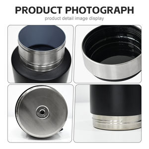 32 oz özel Logo 3 in 1 çevre dostu ayarlanabilir paslanmaz çelik taşınabilir <span class=keywords><strong>Pet</strong></span> besleyici seyahat köpek su şişeleri gıda konteyner - Product Image 5