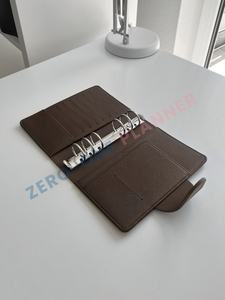 Tùy chỉnh PU da danh mục đầu tư Pebble A4 A5 A6 A7 mỏng nhung Schwarz tiền mặt Chất kết dính Ví với túi có khóa kéo và đen TRIM - Product Image 6