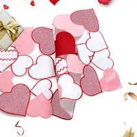 Wowwn — élégant ballon de Table brodé, cœur d'amour, pour la saint-valentin, romantique, rose, rouge, décoration de maison, pour anniversaire, mariage